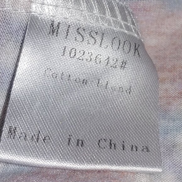 Misslook Southwest Aztec Print Button Down Long Sleeves Shirt Size XL Blue - Picture 4 of 6